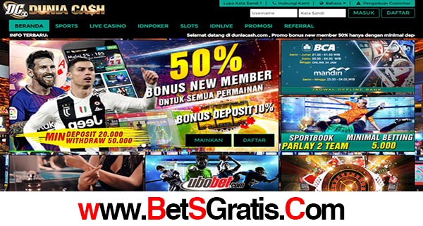 DuniaCash.Pro - Welcome Bonus 50% Untuk Semua Permainan