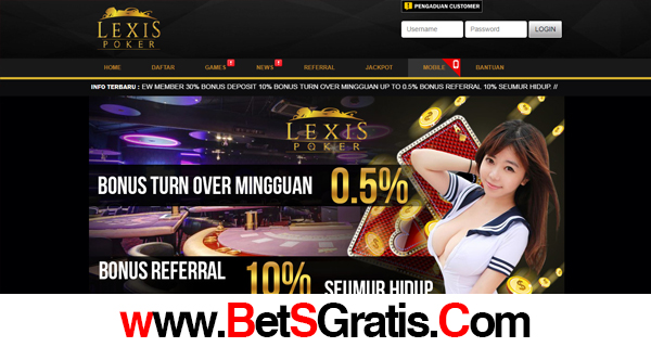 Lexispoker - Bonus New Member 30%