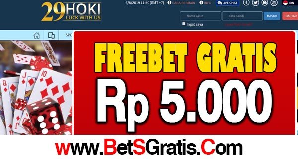 29Hoki Freebet Gratis 10.000 Tanpa Deposit