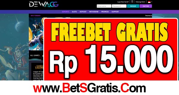 DewaGG Freebet Gratis Rp 15.000 Tanpa Deposit