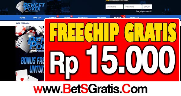 PencetPoker Freechip Gratis Rp 15.000 Tanpa Deposit