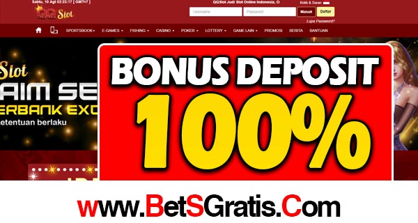 QQSlot.com Bonus New Member 100%