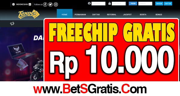 TexasPoker2 Freechip Gratis Rp 10.000 Tanpa Deposit