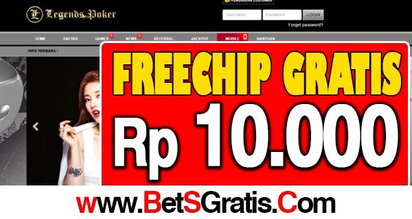 TheLegendsPoker Freechip Terbaru Rp 10.000 Tanpa Deposit