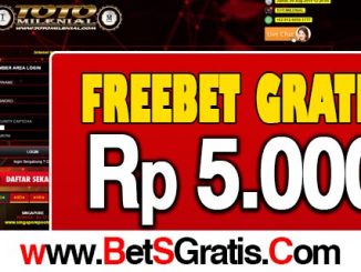 TotoMilenial Freebet Gratis Rp 5.000 Tanpa Deposit