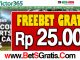 Victor365 Freebet Gratis Rp 25.000 Tanpa Deposit