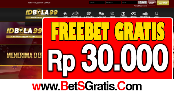 IDBola99 Frebet Gratis Rp 30.000 Tanpa Deposit