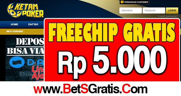 KetamPoker Freechip Gratis Rp 5.000 Tanpa Deposit