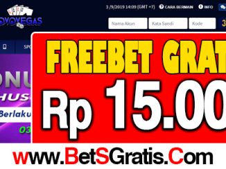 OvoVegas Freebet Gratis Rp 15.000 Tanpa Deposit