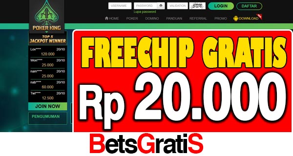 AAPokerKing Freechip Gratis Rp 20.000 Tanpa Deposit