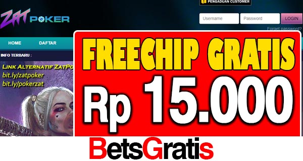 ZATPoker Freechip Gratis Rp 15.000 Tanpa Deposit