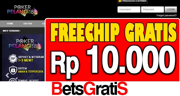 PokerPelangi188 Freechip Gratis Rp 10.000 Tanpa Deposit