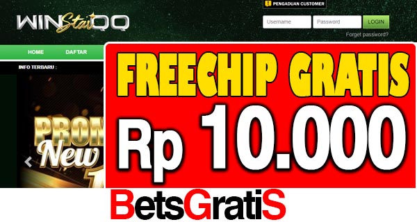 WinStarQQ Freechip Gratis Rp 10.000 Tanpa Deposit