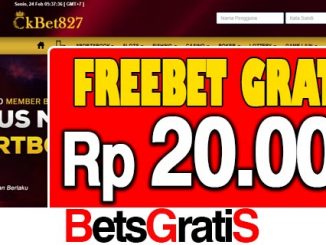 CKBet827 Freebet Gratis Rp 20.000 Tanpa Deposit