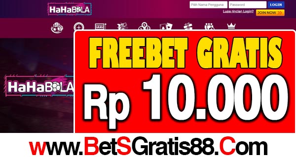 HahaBola Freebet Gratis Rp 10.000 Tanpa Deposit