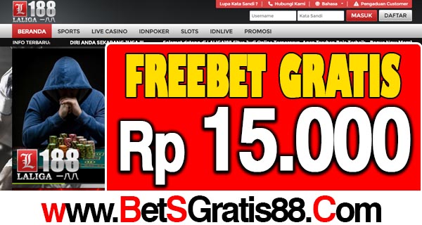 LaLiga188 Freebet Gratis Rp 15.000 Tanpa Deposit