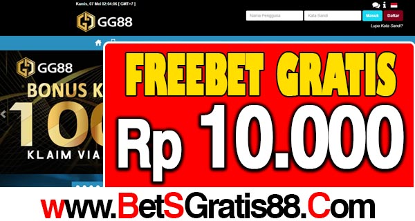 GG88 Freebet Gratis Rp 10.000 Tanpa Deposit