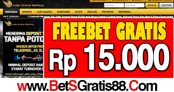 IOBBet Freebet Gratis Rp 15.000 Tanpa Deposit