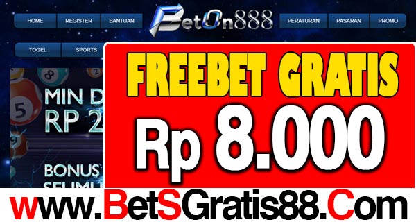 BetOn888 Freebet Gratis Rp 8.000 Tanpa Deposit