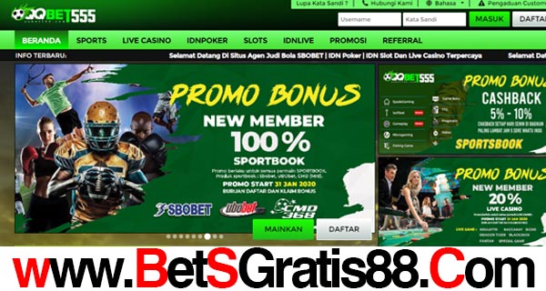 QQBet555 Bonus New Member 100%