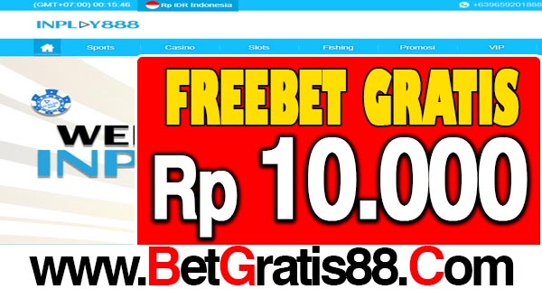 INPlay888 Freebet Gratis Rp 10.000 Tanpa Deposit