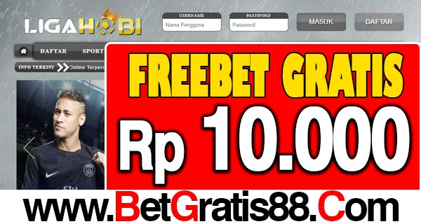 LigaHobi Freebet Gratis Rp 10.000 Tanpa Deposit