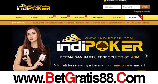 IndiPoker Bonus New Member 10%