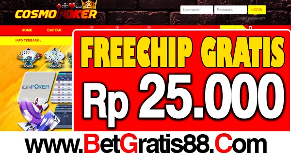 CosmoPoker Freechip Gratis Rp 25.000 Tanpa Deposit