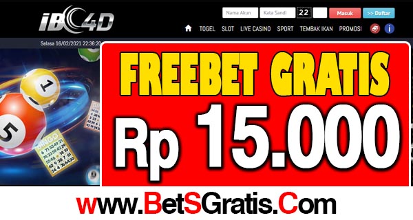 IBC4D Freebet Gratis Rp 15.000 Tanpa Deposit