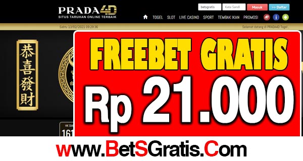 Prada4D Freebet Gratis Rp 21.000 Tanpa Deposit