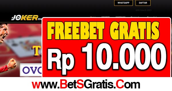 AuraJoker123 Freebet Gratis Rp 10.000 Tanpa Deposit