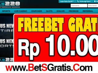 Vegas228 Freebet Gratis Rp 10.000 Tanpa Deposit