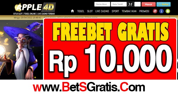 Apple4D Freebet Gratis Rp 10.000 Tanpa Deposit