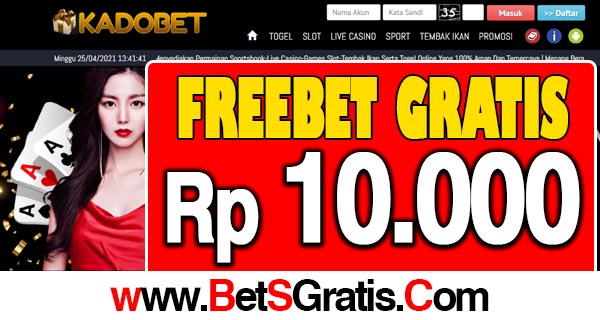 Kadobet Freebet Gratis Rp 10.000 Tanpa Deposit