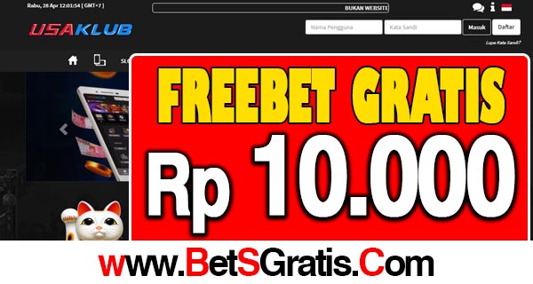 USAKlub Freebet Gratis Rp 10.000 Tanpa Deposit