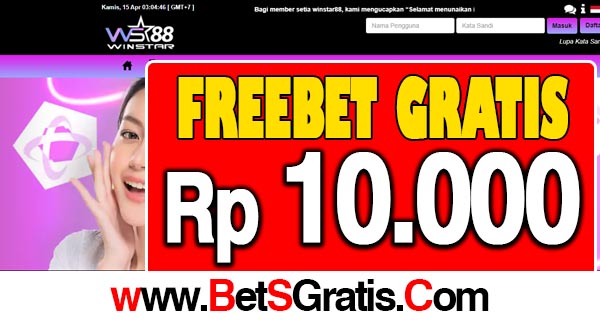 WinStar88 Freebet Gratis Rp 10.000 Tanpa Deposit