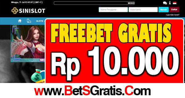 Sinislot Freebet Gratis Rp 10.000 Tanpa Deposit