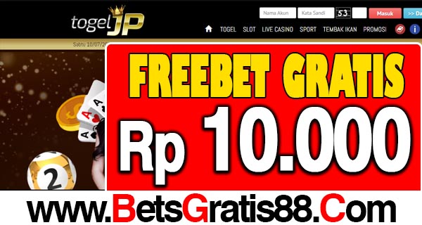 TogelJP Freebet Gratis Rp 10.000 Tanpa Deposit