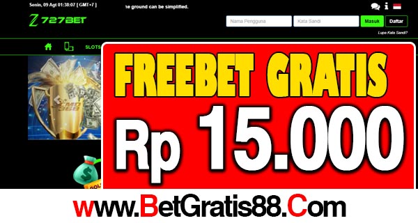 727Bet Freebet Gratis Rp 15.000 Tanpa Deposit