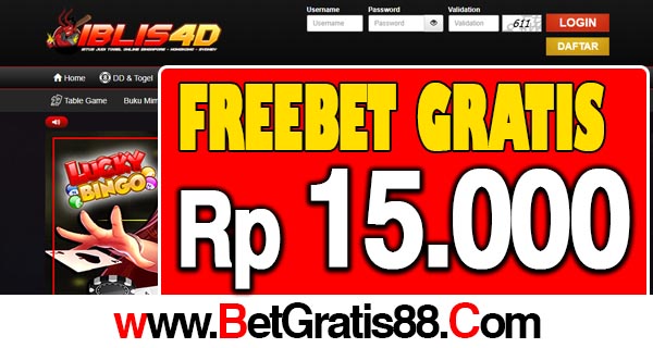 IBLIS4D Freebet Gratis Rp 15.000 Tanpa Deposit