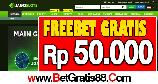 JAGOSlots Freebet Gratis Rp 50.000 Tanpa Deposit