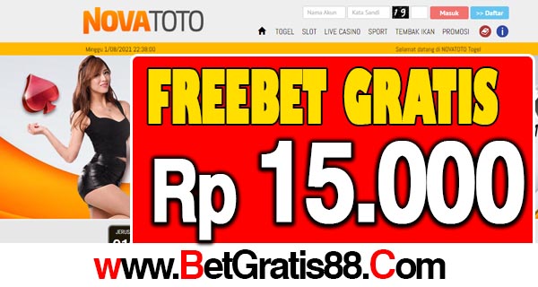 NovaToto Freebet Gratis Rp 10.000 Tanpa Deposit