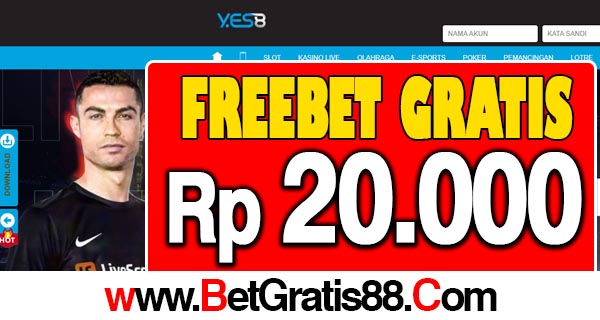 Yes8Indo Freebet Gratis Rp 20.000 Tanpa Deposit