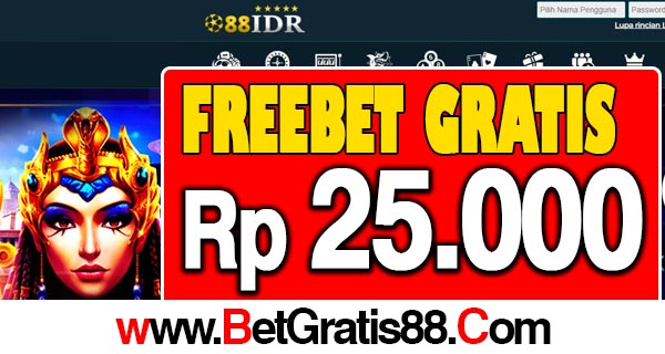 88IDR Freebet Gratis Rp 25.000 Tanpa Deposit