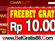 CMMSlot Freebet Gratis Rp 10.000 Tanpa Deposit