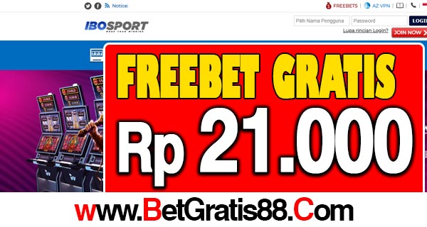 IBOSport Alternatif Freebet Gratis Rp 21.000 Tanpa Deposit