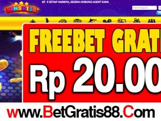 Sensa138 Freebet Gratis Rp 20.000 Tanpa Deposit