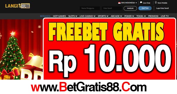 LangitBet Freebet Gratis Rp.10.000 Tanpa Deposit