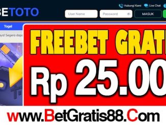 IBETOTO Freebet Gratis Rp 25.000 Tanpa Deposit