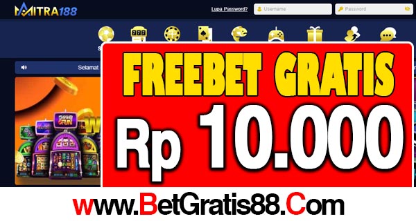 Mitra188 Freebet Gratis Rp 10.000 Tanpa Deposit